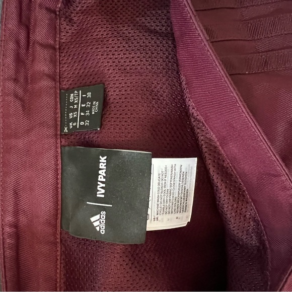 Adidas Ivy Park maroon snap skirt size XS - Picture 5 of 5